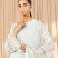 3 Piece - Embroidered Net Suit