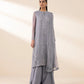 3 Piece - Embroidered Chiffon Suit