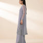 3 Piece - Embroidered Chiffon Suit