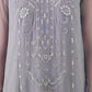 3 Piece - Embroidered Chiffon Suit