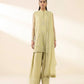 3 Piece - Embroidered Chiffon Suit