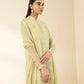 3 Piece - Embroidered Chiffon Suit