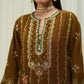 3 Piece - Embroidered Velvet Suit