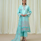 3 Piece - Embroidered Cotton Net Suit