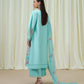 3 Piece - Embroidered Cotton Net Suit
