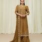3 Piece - Embroidered Raw Silk Suit