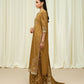 3 Piece - Embroidered Raw Silk Suit