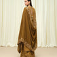 3 Piece - Embroidered Raw Silk Suit