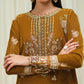3 Piece - Embroidered Velvet Suit