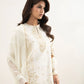 3 Piece - Embroidered Raw Silk Suit