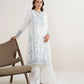 3 Piece - Embroidered Raw Silk Suit
