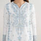 3 Piece - Embroidered Raw Silk Suit