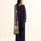 3 Piece - Embroidered Raw Silk Suit