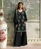 3 Piece - Embroidered Raw Silk Suit