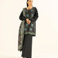 3 Piece - Embroidered Raw Silk Suit