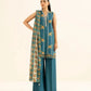 3 Piece - Embroidered Raw Silk Suit