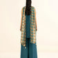 3 Piece - Embroidered Raw Silk Suit