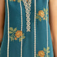 3 Piece - Embroidered Raw Silk Suit