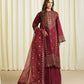 3 Piece - Embroidered Raw Silk Suit
