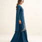 3 Piece - Embroidered Raw Silk Suit