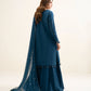 3 Piece - Embroidered Raw Silk Suit