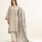 3 Piece - Printed Khaddar Suit