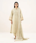 3 Piece - Printed Cotton Suit