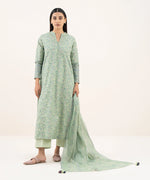 3 Piece - Printed Cotton Suit