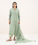 3 Piece - Printed Cotton Suit