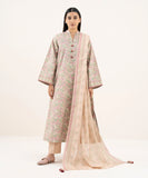 3 Piece - Printed Cotton Suit