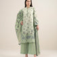 3 Piece - Printed Zari Lawn Suit