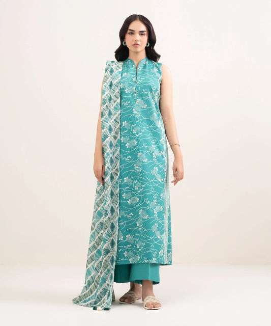 3 Piece - Printed Lawn Suit