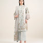 3 Piece - Printed Zari Lawn Suit
