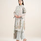 3 Piece - Printed Zari Lawn Suit