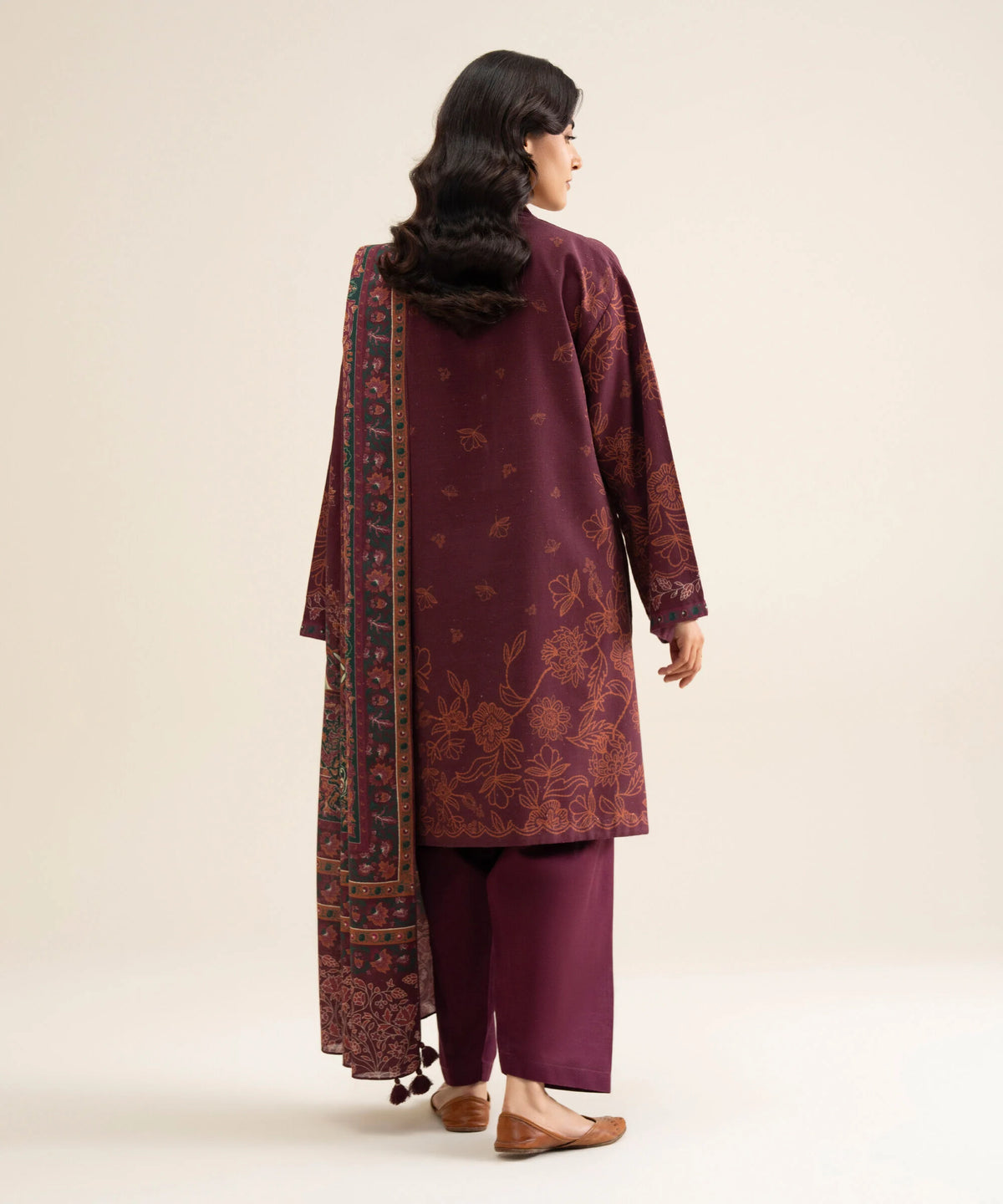3 Piece - Printed Premium Khaddar Suit