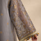 3 Piece - Embroidered Blended Net Suit