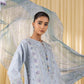 3 Piece - Embroidered Cotton Jacquard Suit