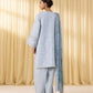 3 Piece - Embroidered Cotton Jacquard Suit