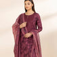 3 Piece - Embroidered Cotton Suit