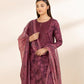 3 Piece - Embroidered Cotton Suit