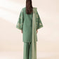 3 Piece - Embroidered Dobby Suit