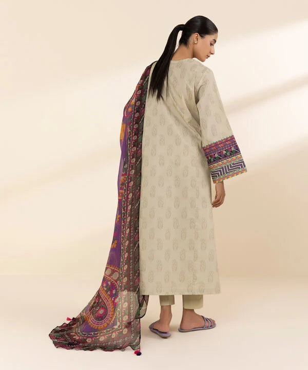 3 Piece - Embroidered Lawn Suit