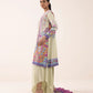 3 Piece - Embroidered Arabic Lawn Suit