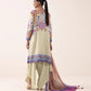 3 Piece - Embroidered Arabic Lawn Suit