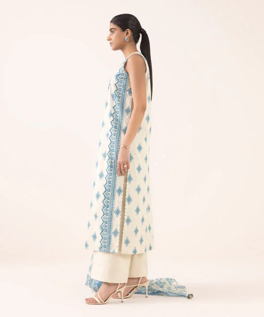3 Piece - Embroidered Lawn Suit