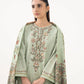 3 Piece - Embroidered Khaddar Suit
