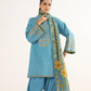 3 Piece - Embroidered Khaddar Suit