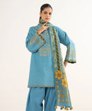 3 Piece - Embroidered Khaddar Suit