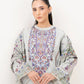 3 Piece - Embroidered Light Khaddar Suit