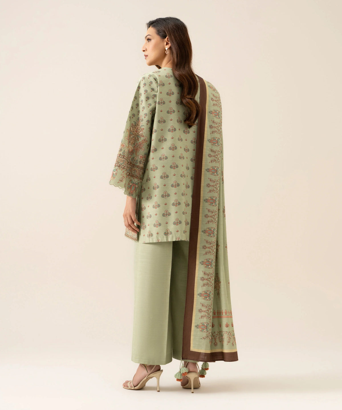 3 Piece - Embroidered Premium Khaddar Suit